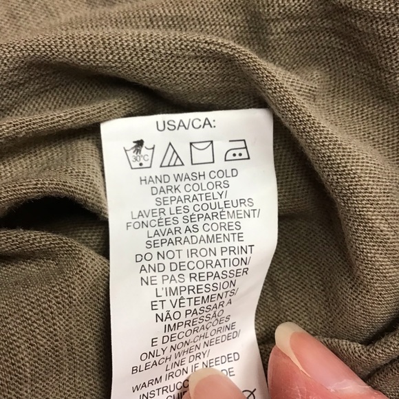 CALVIN KLEIN  women's short sleeve top sz XL  brown-ish - Picture 5 of 5